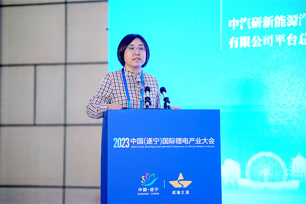 中汽研新能源汽車檢驗中心（天津）有限公司平臺總監(jiān) 教授級高工王煒娜：動力電池多尺度、全層級測評分析技術(shù)
