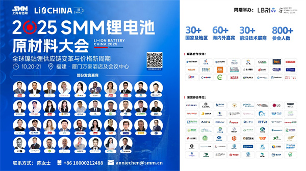 【全球鋰電精英集結(jié)廈門！】2025SMM鋰電池原材料大會重磅來襲：解碼鎳鈷鋰供應(yīng)鏈變革與價格新周期